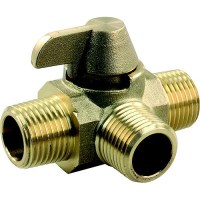 Jr Products 62255 3 Way Brass 1/2