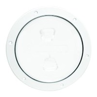 Beckson Screw Out Deck Plate With Standard Trim Ring, Diamond Center - Dp44W - 35-Dp44Wf1