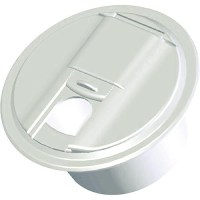 Rv Designer B103 Universal Round Electrical Cable Hatch, Colonial White - B103 - 350-B103F1