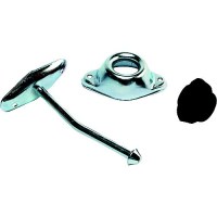 Rv Designer Entry Door Holder - Metal Plunger Angled, 4-3/4