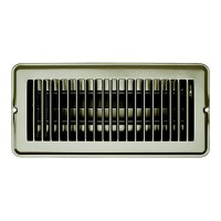 Rv Designer H874 Metal Floor Register, Dampered, Tan - H874 - 350-H874F1