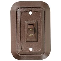 Rv Designer S651 Dc Single Wall Switch W/Plate, Brown - S651 - 350-S651F1