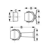 Sea-Dog 2217501 Magnetic Doorstop, A: 1-13/16