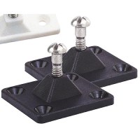 Side Mount Deck Hinge, 4-Hole, Black, Pair - 273255-1 - 354-2732551F1