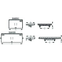 Sea-Dog 3265303 Fillet & Prep Table Square Rail Mount, A:20