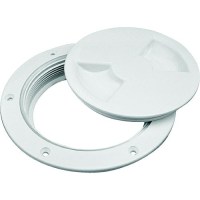 Sea-Dog 337142 Screw Out Deck Plate With Internal Collar, 4-1/2