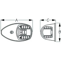 Sea-Dog 4000701 Led Side Mount Lights, , A:3-7/8