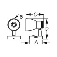Seadog 4007153 Led Cabin/Reading Light W/Touch Dimmer & Usb Port - 400715-3 - 354-4007153F1