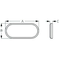 Seadog Led Surface Mount Courtesy Edge Light, White - 401375-1 - 354-4013751F1