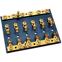 Bakelite Fuse/Terminal Block - 4 Gang - 420544-1 - 354-4205441F1