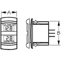 Seadog 4216451 Dual Volt/Amp Meter - Rocker Switch Style - 421645-1 - 354-4216451F1