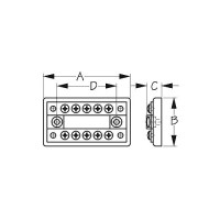 Sea-Dog 4266861 20 Gang Screw Type Comination Buss Bar - 426686-1 - 354-4266861F1