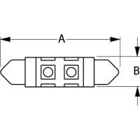 Seadog 442444 Nickel Plated Brass 12 Led White Lights 12.8V 1 Watt All Around Festoon - 442444-1 - 354-4424441F1