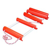 Seadog 582501 Portable Emergency 5 Step Boarding Ladder, High-Visibility Orange Polycarbonate & Nylon Rope - 582501-1 - 354-5825011F1
