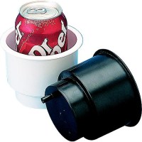 Seadog 588061N Flush Mount Combo Drink Holder W/Drain Fitting, White - 588061N - 354-588061Nf1