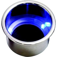 Led Flush Mount Combo Drink Holder W/Drain Fitting - 588074-1 - 354-5880741F1