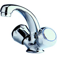 Scandvik 10410P Standard Family Chrome Plated Brass Basin Mixer Faucet - 10410P - 390-10410Pf1