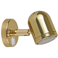 Scandvik 19052P Cabin And Reading Light, Polished Brass - 19052P - 390-19052Pf1