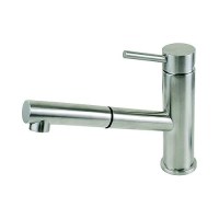 Scandvik 74122 Nordic Pull-Out Galley Mixer, Brushed Stainless Steel - 74122 - 390-74122F1