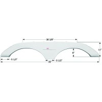 Icon Technologies 01772 Keystone Fs1772 White Rv Fender Skirts - 1772 - 398-01772F1