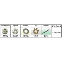 Solas 17043501 Fixed Hub Prop Hardware Kit - Suzuki, Type C - 17043501 - 496-17043501F1