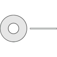 Nylon Flat Washer #10, 0.32