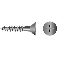 Phillips Wood Screw - Flat Head, #10 X 1-1/2