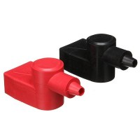 Seachoice Marine Type Battery Terminal Covers (Set Includes 1 Red And 1 Black) Fits Terminals With Wing Nut - 50-13701 - 50-13701F1