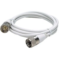 Seachoice 19761 10' Rg58U White Coaxial Antenna Cable Assembly, Includes Pl259 Fittings On Both Ends - 19761 - 50-19761F1