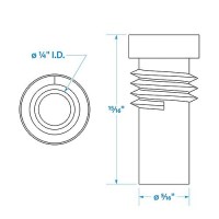 Seachoice Ug176 Adapter, Vhf Cable Antenna Connector - 19841 - 50-19841F1