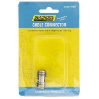 Seachoice Pl258 Double Male Adapter, Vhf Cable Antenna Connector - 19851 - 50-19851F1