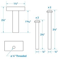 Seachoice Mounting Bolt And Isolator For Motorguide (Sold As Set Of 4) - 28071 - 50-28071F1