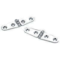 Seachoice Chrome Plated Brass Strap Hinges (1 Pair Per Pack) - 33821 - 50-33821F1