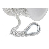 Seachoice 40731 3-Strand Twisted Nylon Anchor Line - White, 1/2