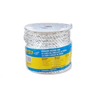 Premium 3-Strand Twisted Nylon Anchor Linewhite With Blue Tracer, 1/2