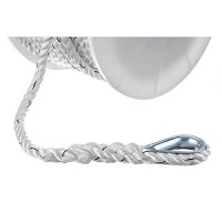 Premium 3-Strand Twisted Nylon Anchor Linewhite With Blue Tracer, 1/2
