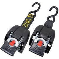 Seachoice 51114 Retractable Transom Tie-Downs, Zinc-Plated Steel - Ts243Zinc - 50-51114F1