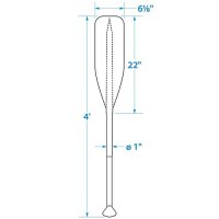 Seachoice 71121 Synthetic Paddle With Aluminum Shaft, 4' - 71121 - 50-71121F1