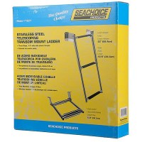 Seachoice 71221 Telescoping Transom Mount Stainless Steel 3-Step Ladder - 71221 - 50-71221F1