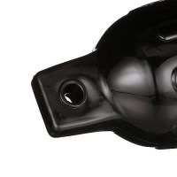 Seachoice 79041 Twin Eye Ribbed Fender, Black, 4.5 X 16