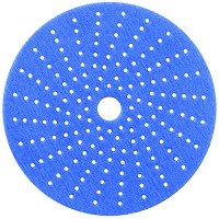Seachoice 91840 Multi-Hole Blue Ceramic Blend Hook-And -Loop Discs, Grade: 40, Size: 6