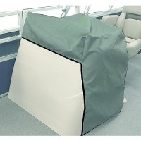 Pontoon Console Cover (Medium) 5.3 Oz. Gray Poly-Flexii - 61063F10 - 500-61063F10F1