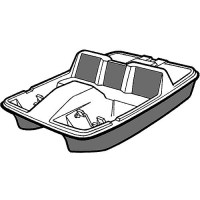 5 Seater Paddle Boat Cover 5.3 Oz. Gray Poly-Flexii - 74305F10 - 500-74305F10F1