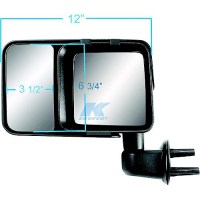 K-Source 80740 Snap-On Towing Mirror For Select Jeep Wranglers, 2/Pk - 80740 - 582-80740F1