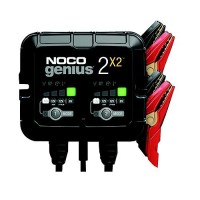Noco Genius2X2 Multi-Bank Battery Charger & Maintainer, 4 Amps/2 Banks - Genius2X2 - 589-Genius2X2F1