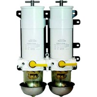 Racor 751000Vma10 Turbine Series Dual Fuel Filter W/ Rotary Valve, 10 Microns - 751000Vma10 - 62-751000Vma10F1