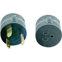 Ap Products Power & Lighting Round Park Adapter, 15A Female To 30A Male - 16-00501 - 636-1600501F1