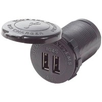 Blue Sea Systems 1045 Dual Usb Charger Socket Mount 12/24V Dc - 1045-Bss - 661-1045F1