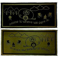 Mings Mark Lrvh8187 Reversible Mat W/110V Led Lights, 8' X 18', Brown/Beige - Lrvh8187 - 672-Lrvh8187F1