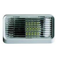 Valterra Dg52724Vp Led Surface Mt. Porch Light W/O Switch, Rectangular, White W/Clear Lens - Dg52724Vp - 681-Dg52724Vpf1